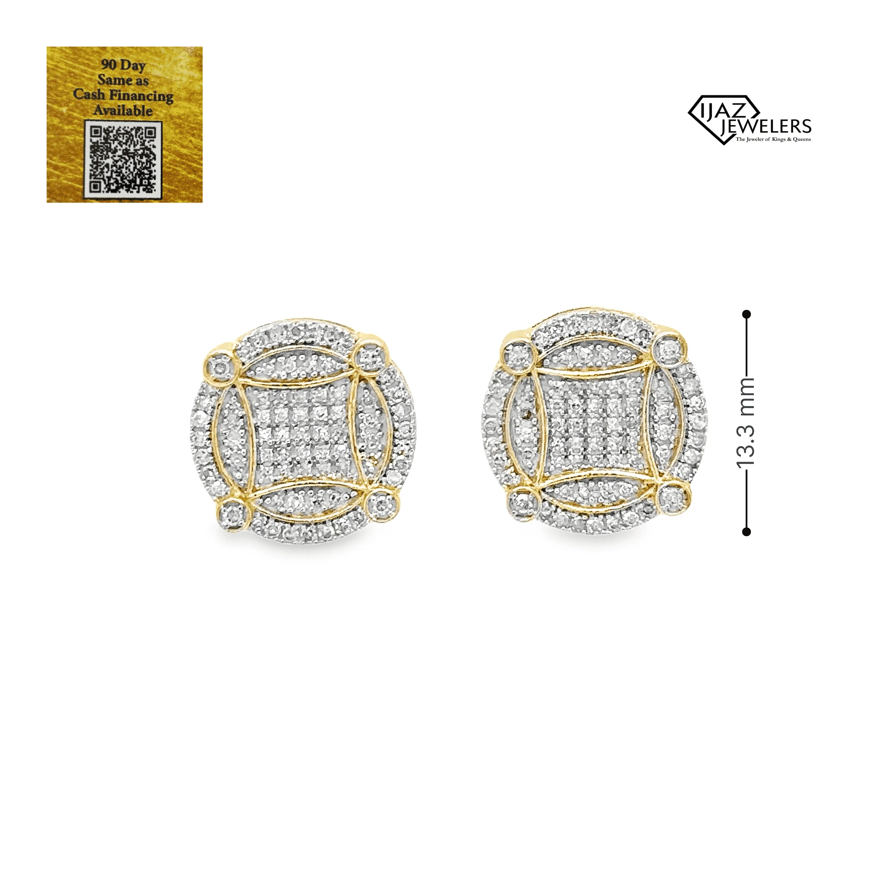 10K Gold 0.54 CTW Diamond Earrings