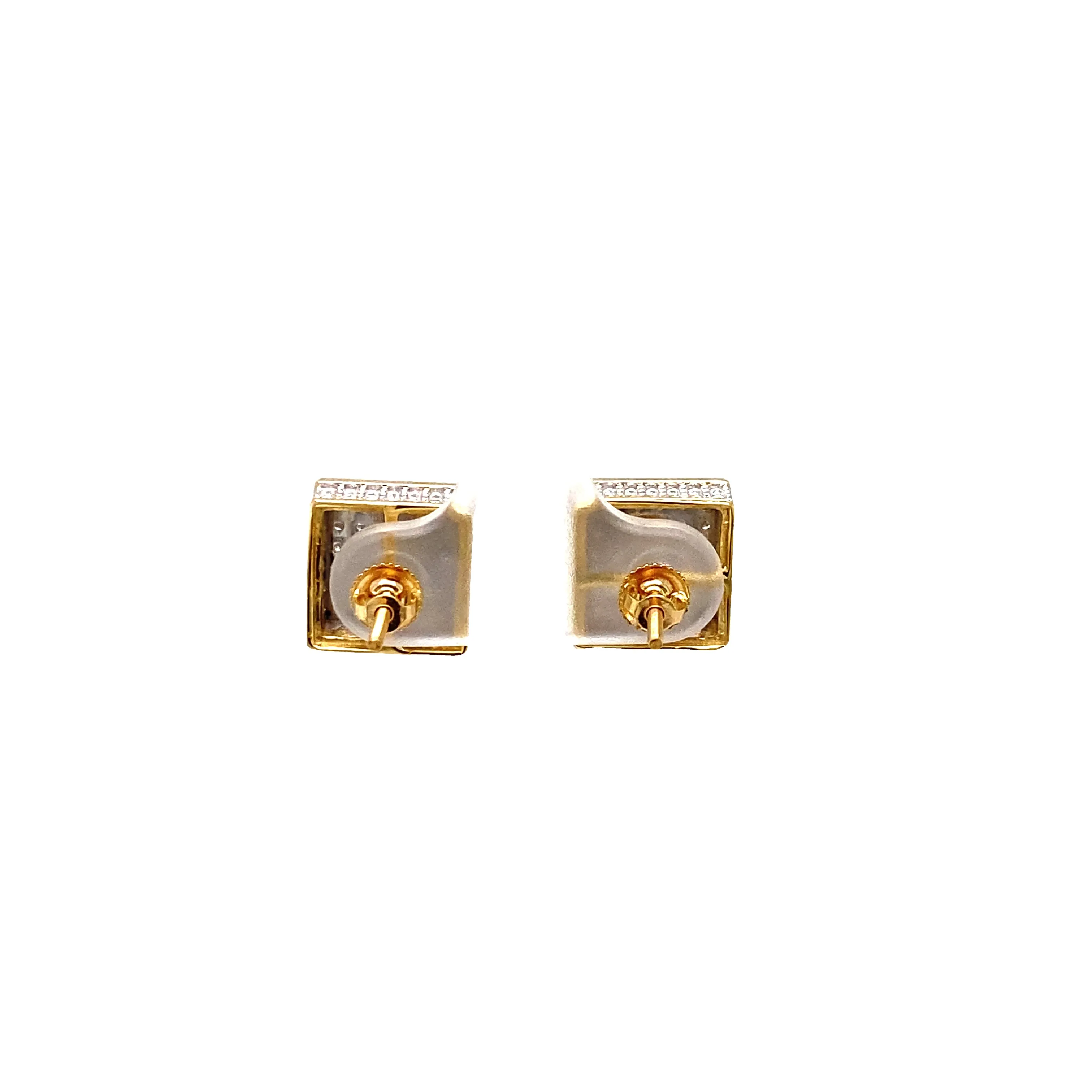 10K Yellow Gold 0.31Ctw Diamond Earrings