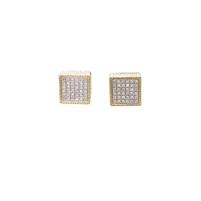 10K Yellow Gold 0.31Ctw Diamond Earrings