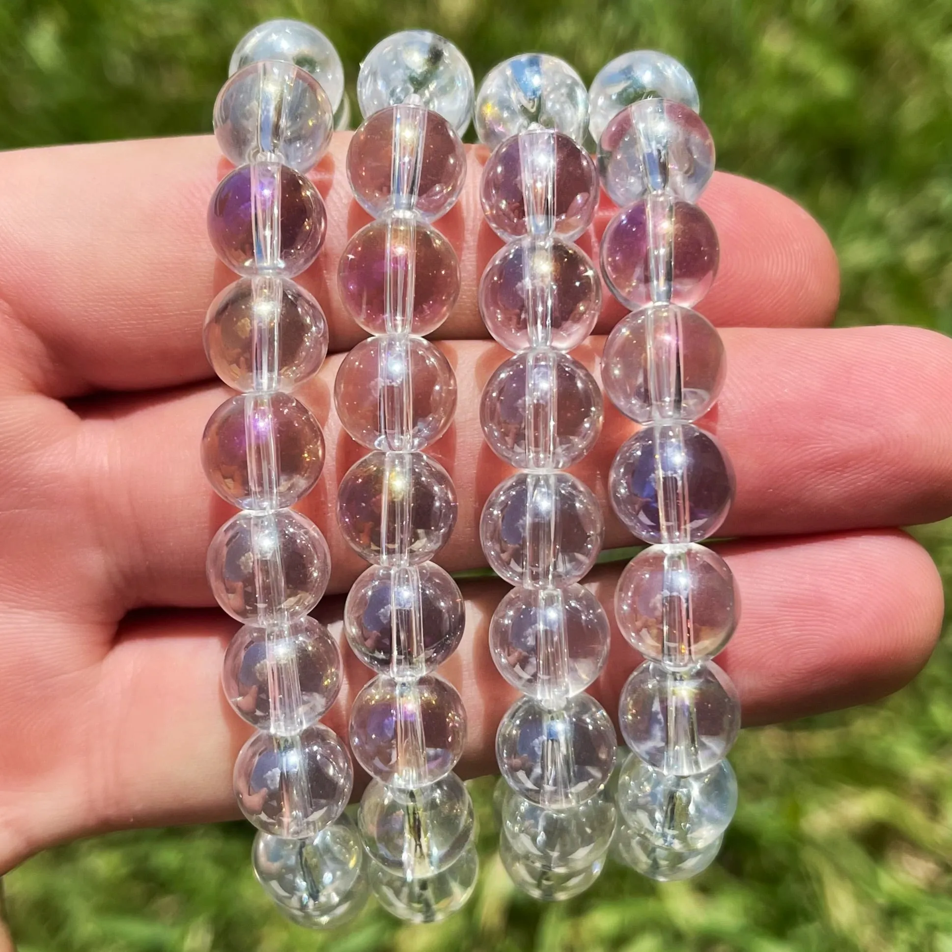 10mm Angel Aura Quartz Bracelets