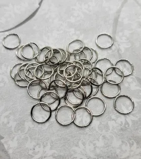 10mm Silver Open Jump Rings (50) - L1365