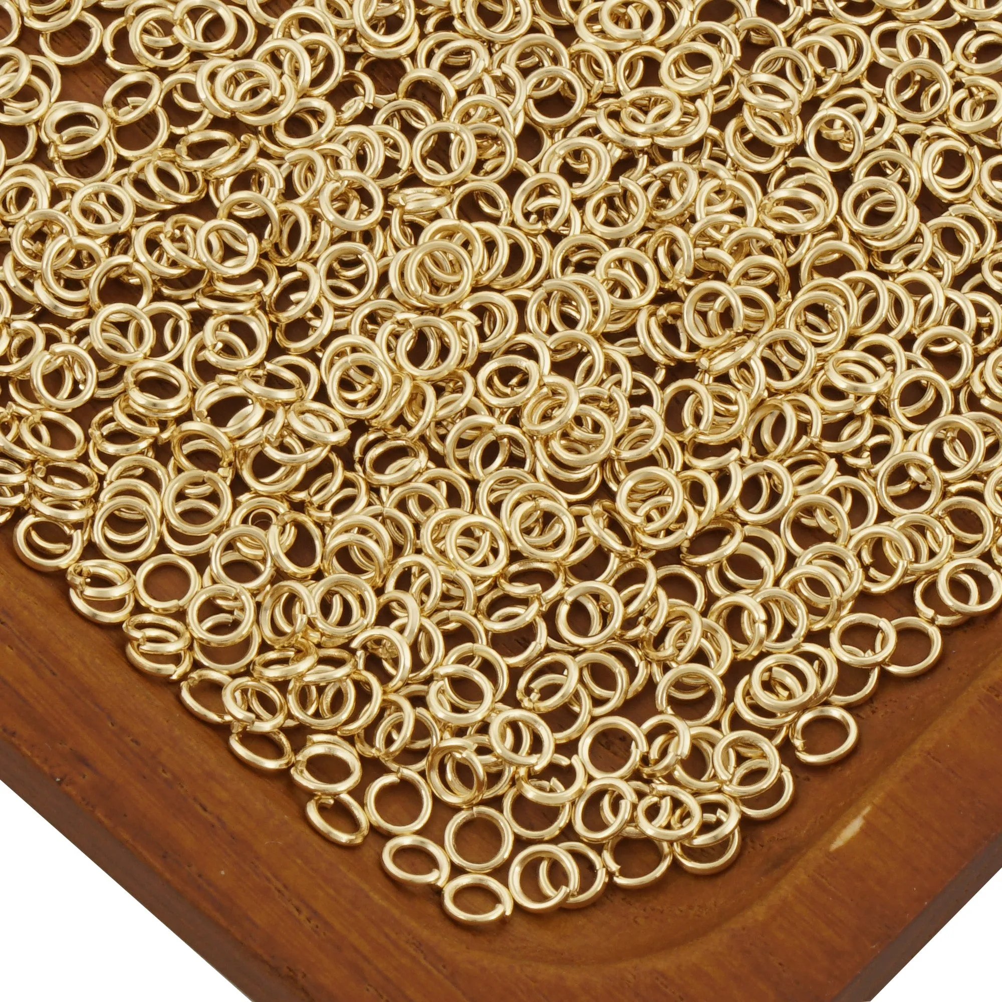 14k Gold Filled Open Jump Rings for Jewelry Making and Connectors