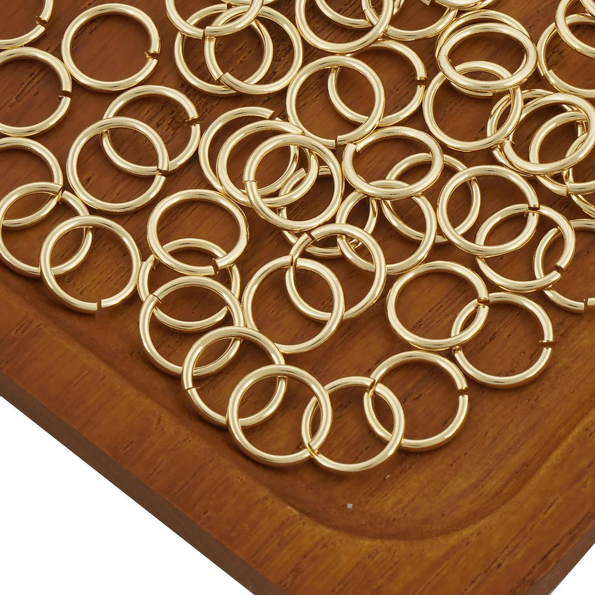 14k Gold Filled Open Jump Rings for Jewelry Making and Connectors