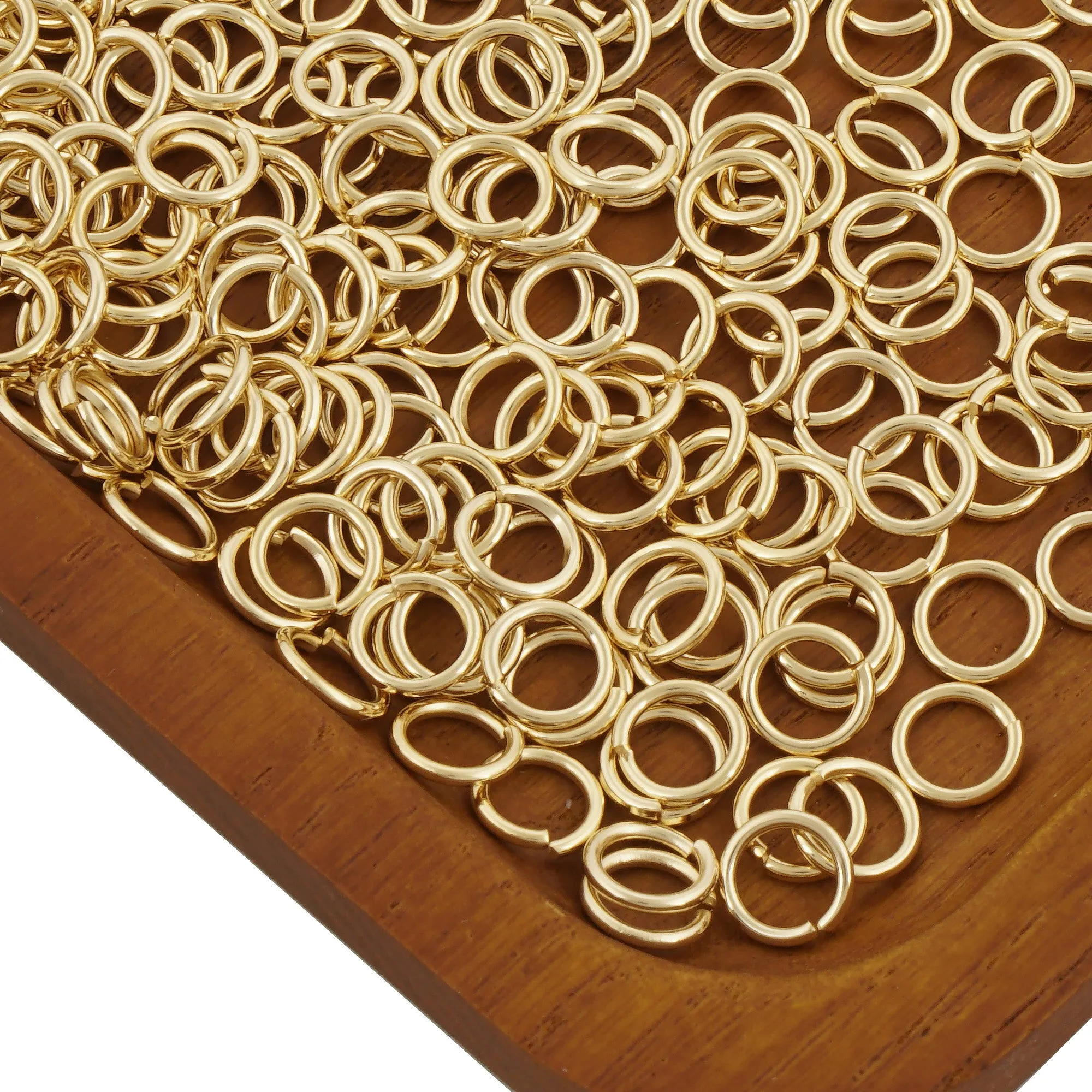 14k Gold Filled Open Jump Rings for Jewelry Making and Connectors