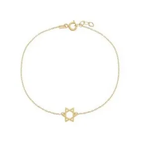 14k Star of David Bracelet