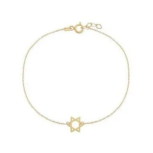 14k Star of David Bracelet