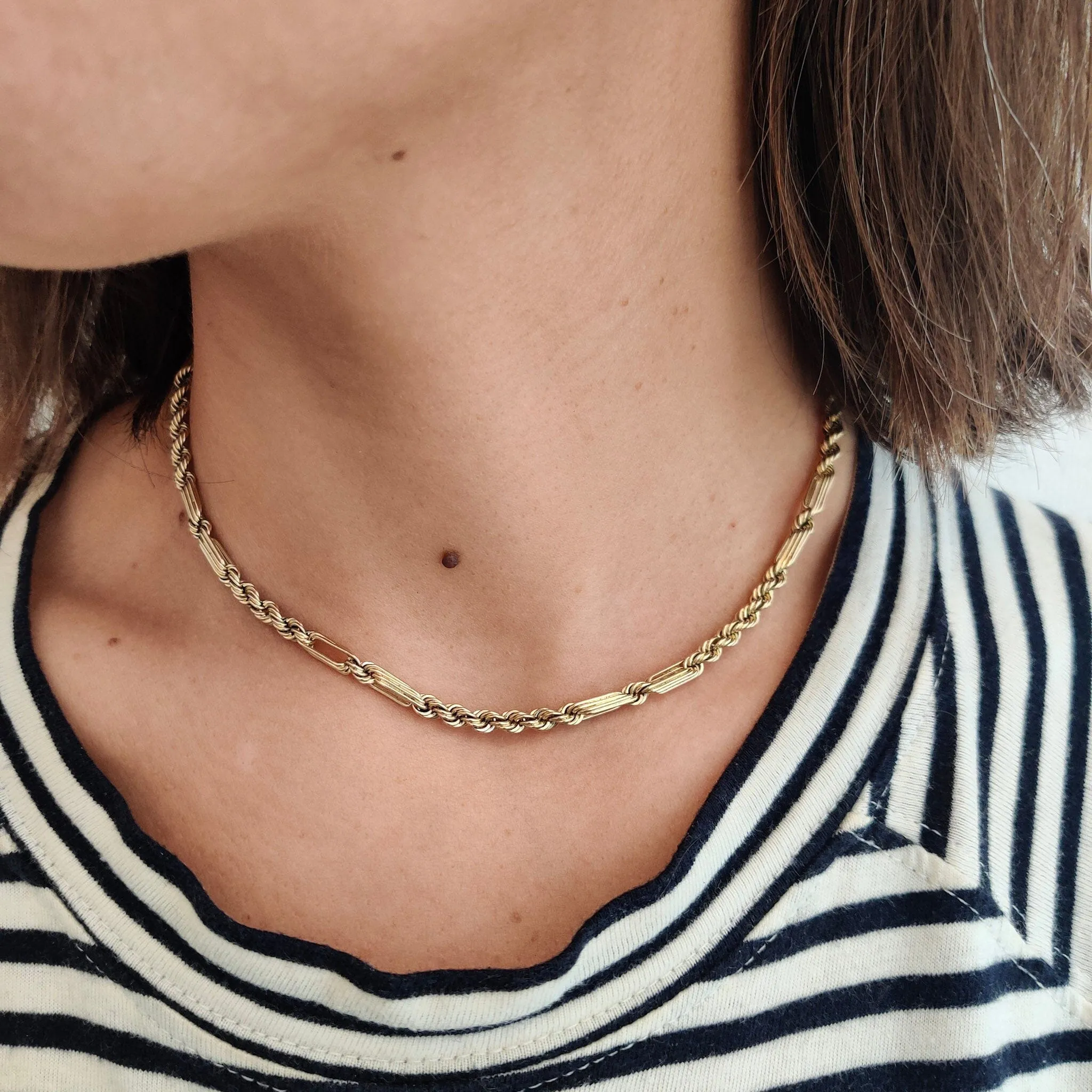 14K Vintage Fancy Chain Necklace