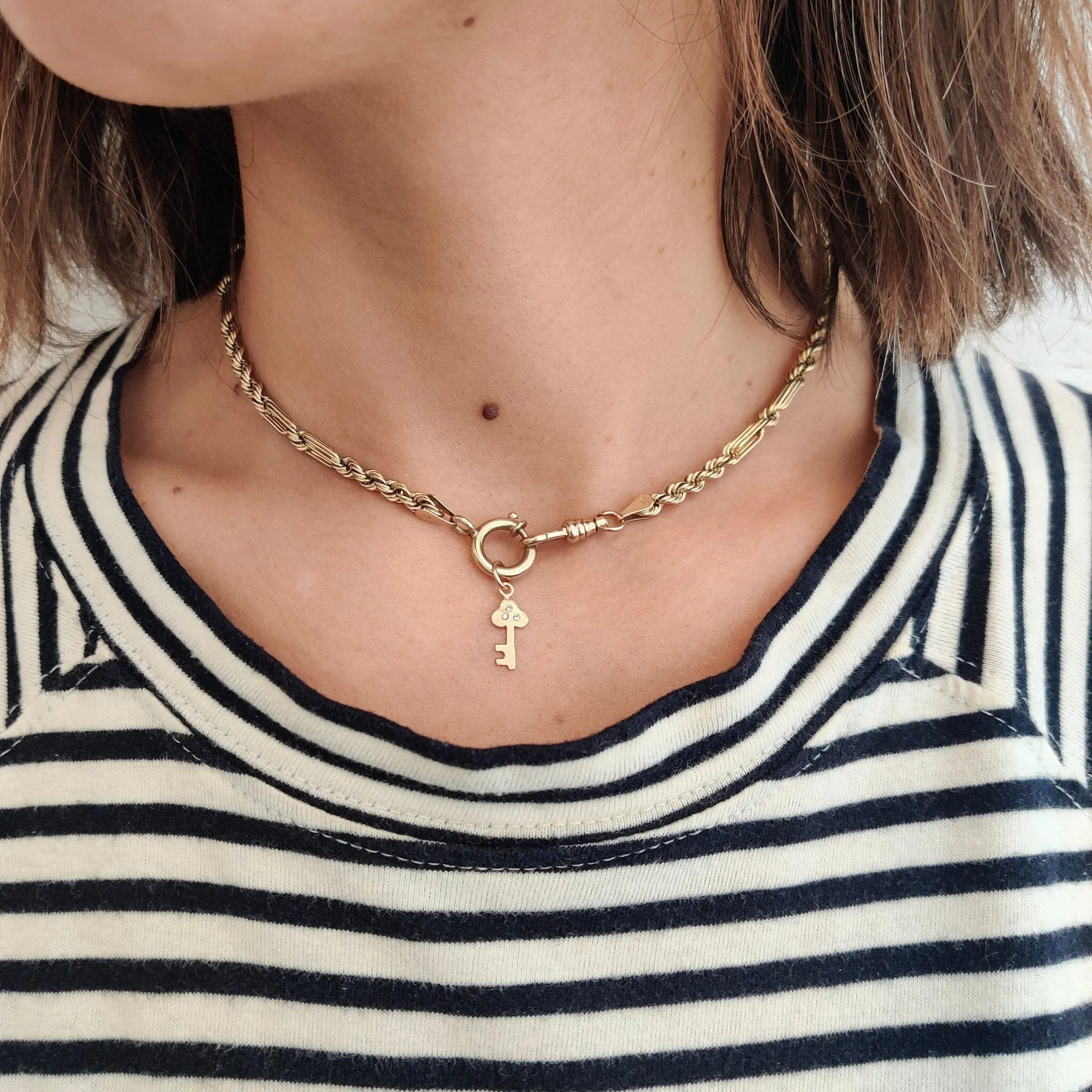 14K Vintage Fancy Chain Necklace