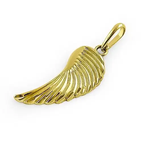 Angel Wing Pendant - 14K Yellow Gold