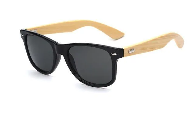 Bamboo Wooden Sunglasses for Men Polarized Original Design Hand Made Frames