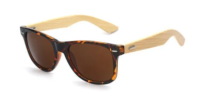 Bamboo Wooden Sunglasses for Men Polarized Original Design Hand Made Frames