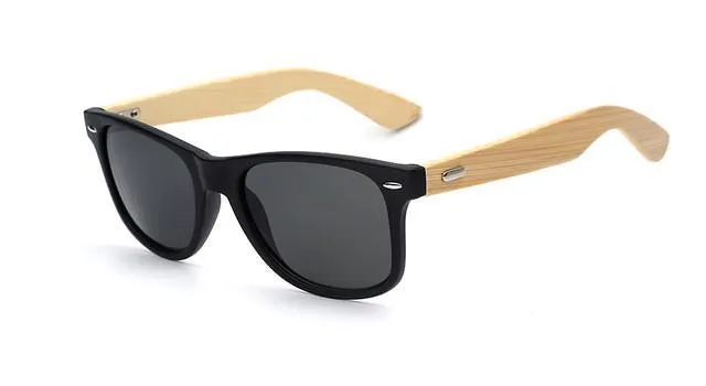 Bamboo Wooden Sunglasses for Men Polarized Original Design Hand Made Frames