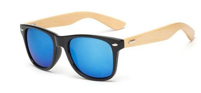 Bamboo Wooden Sunglasses for Men Polarized Original Design Hand Made Frames