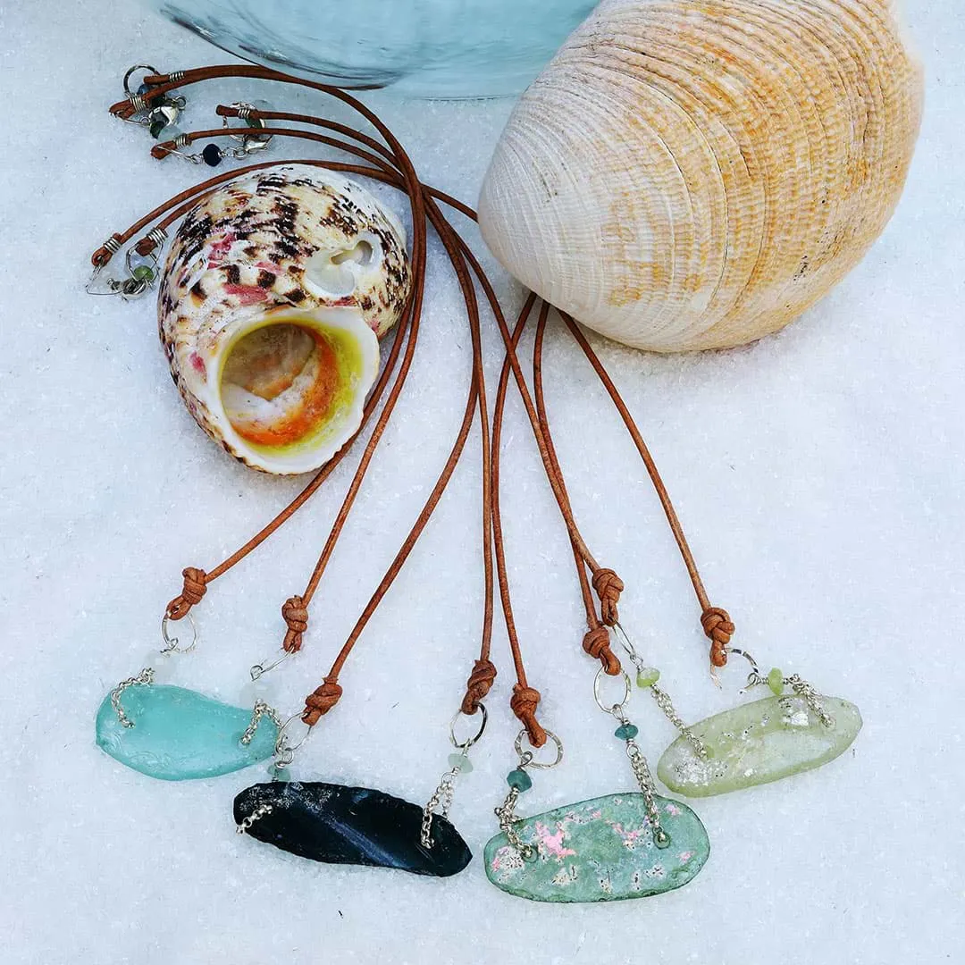 Beach Stroll - Sea Glass Necklace