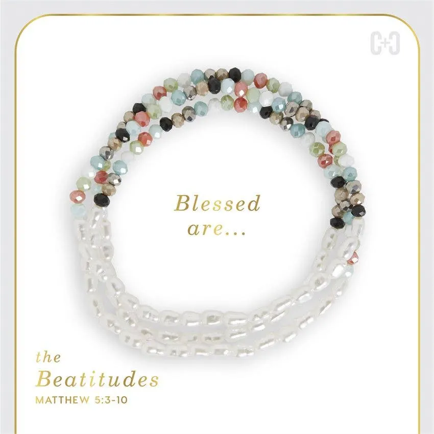 Beatitudes Pearl Mix Stretch Bracelet Multicolor and Pearl