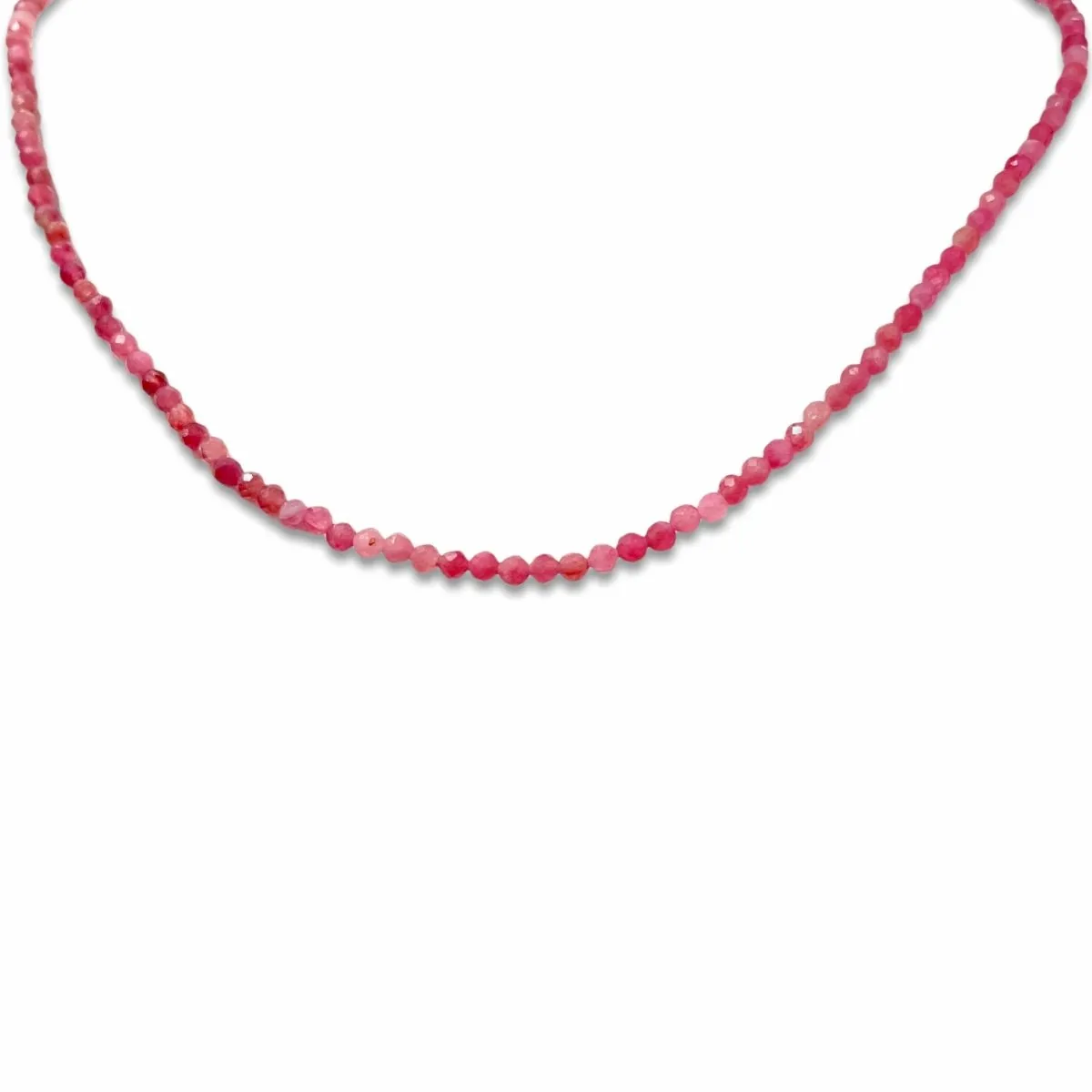 Blake Beaded Gemstone Necklace