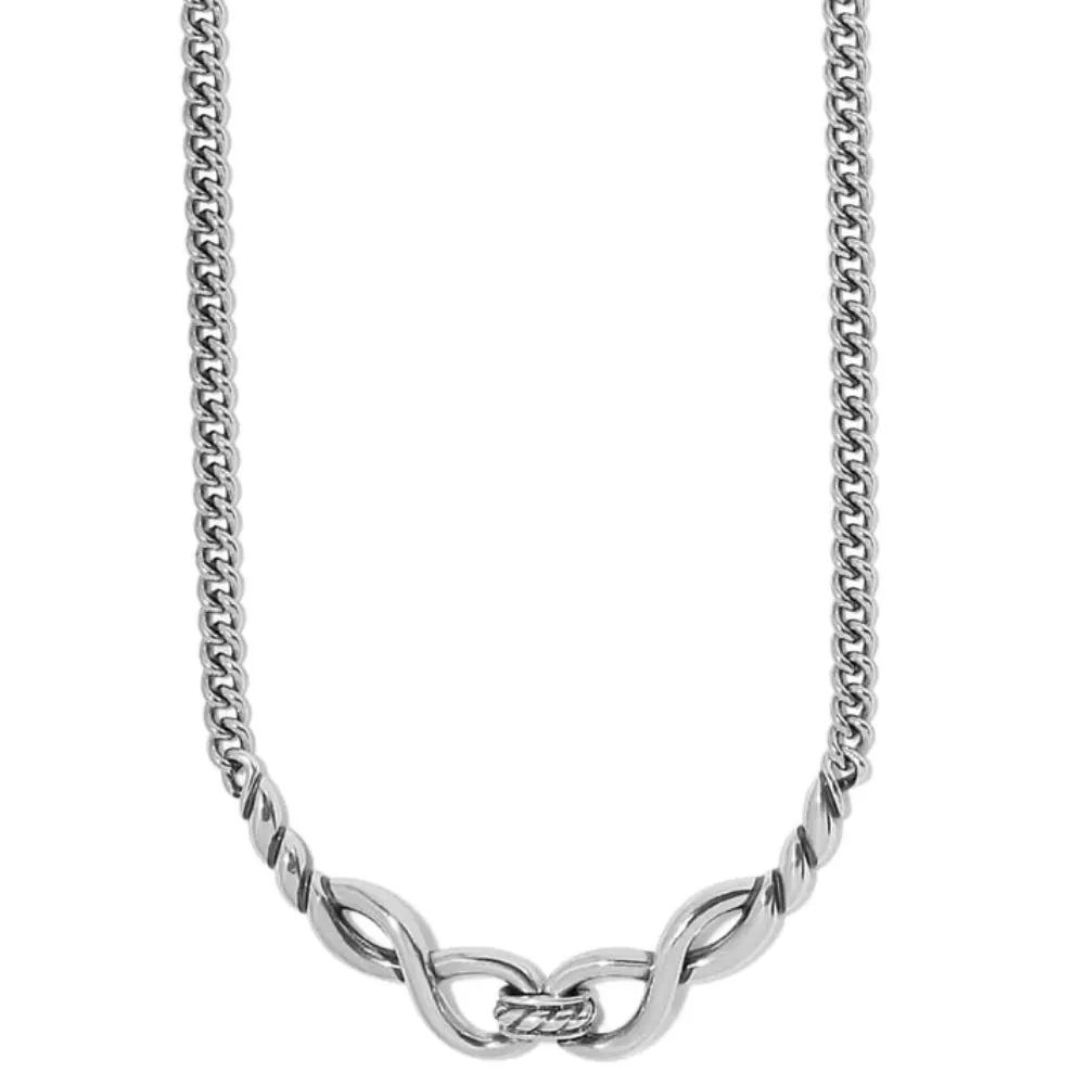 Brighton Interlok Infinity Collar Necklace