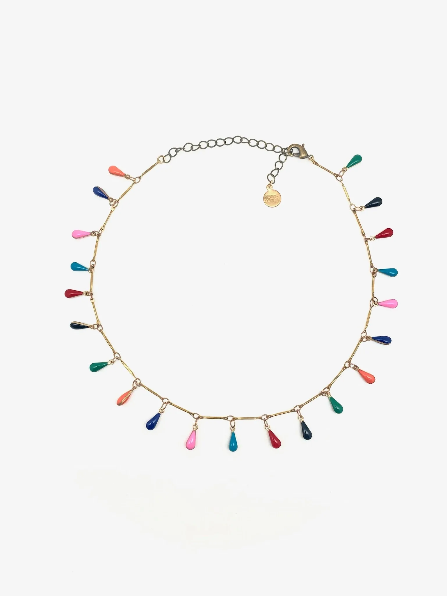 Brit Rainbow Fringe Choker