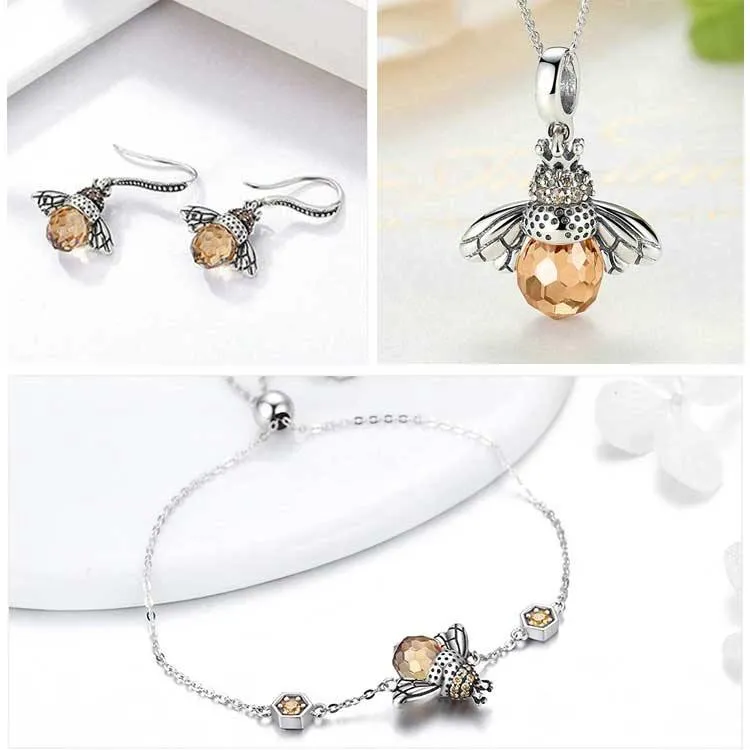 Bumblebee Sterling Silver Jewelry Set