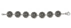 Carnation Bracelet Jewelry Sterling Silver Handmade Flower Bracelet CN2-BR