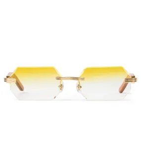 Cartier Eyewear Custom CT0286O-006 Premiere De Cartier Rimless Sunglasses