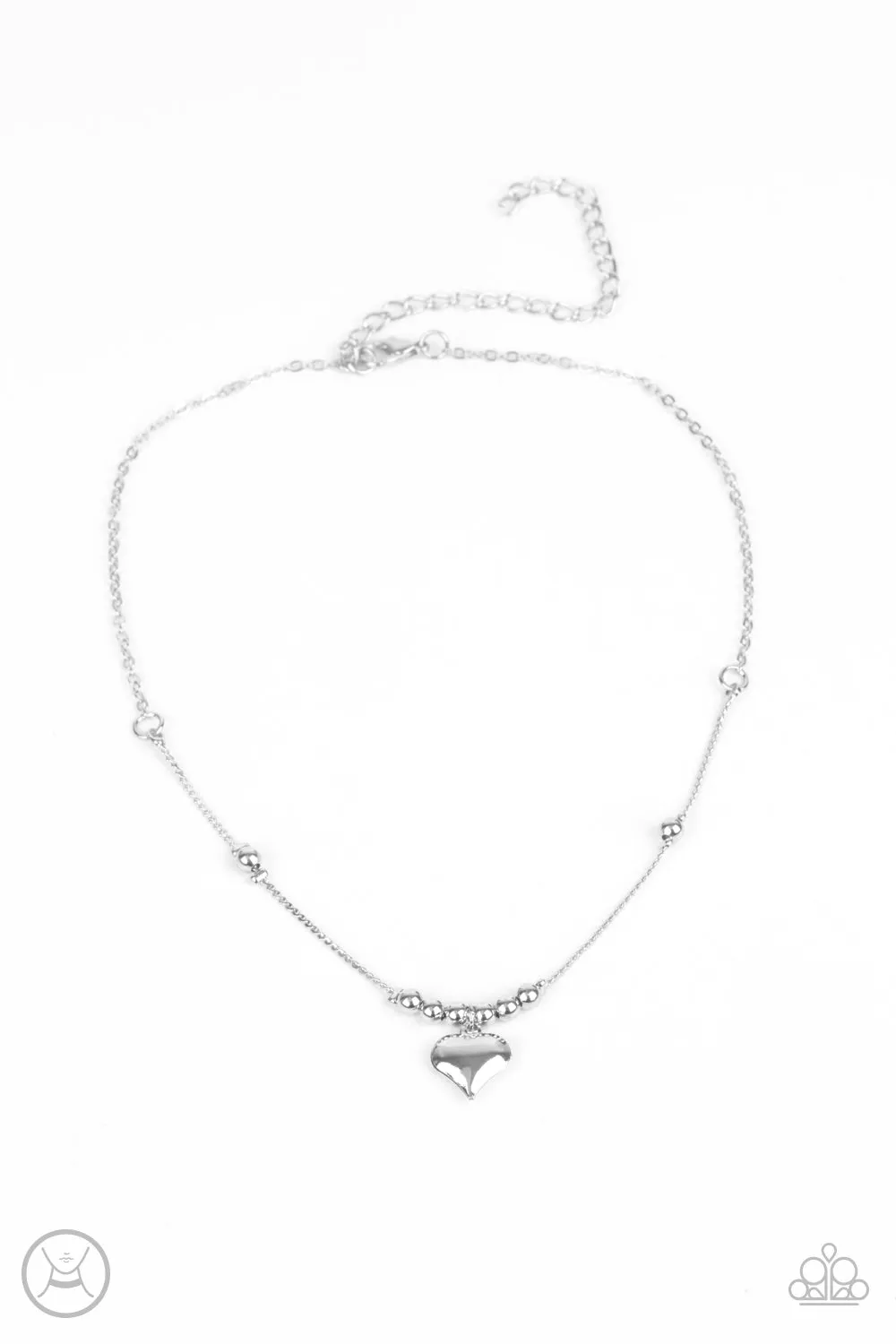 Casual Crush Silver Choker-Necklace