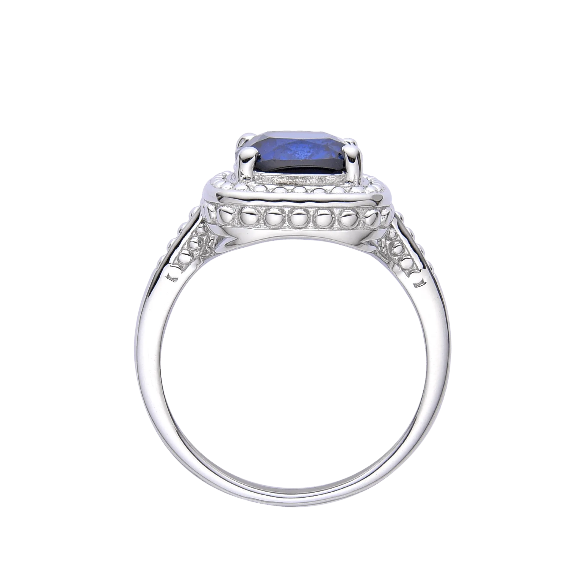 Ceylon Sapphire Cushion Statement Ring