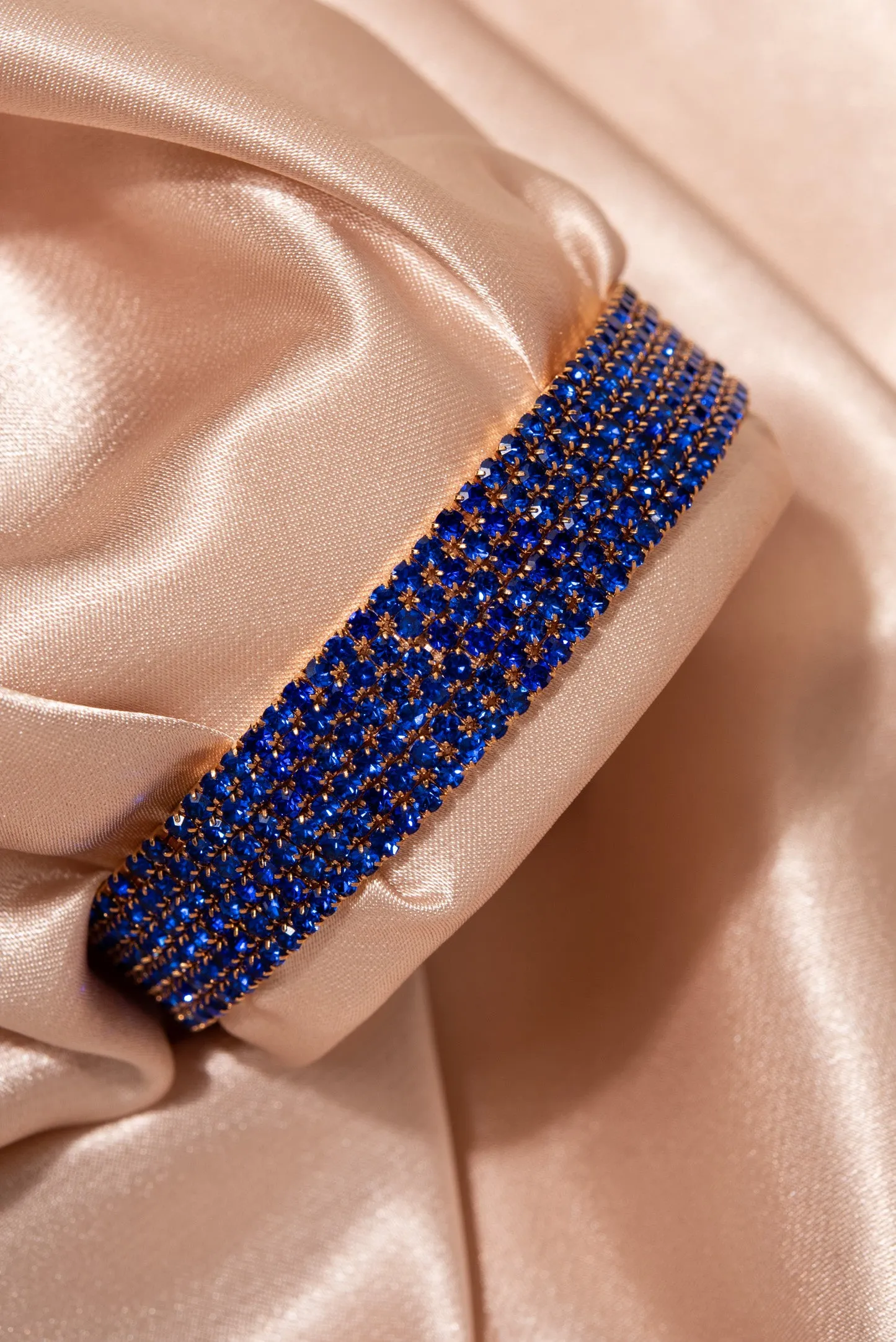 Chantria 6-Layer Rhinestone Stretch Bracelet