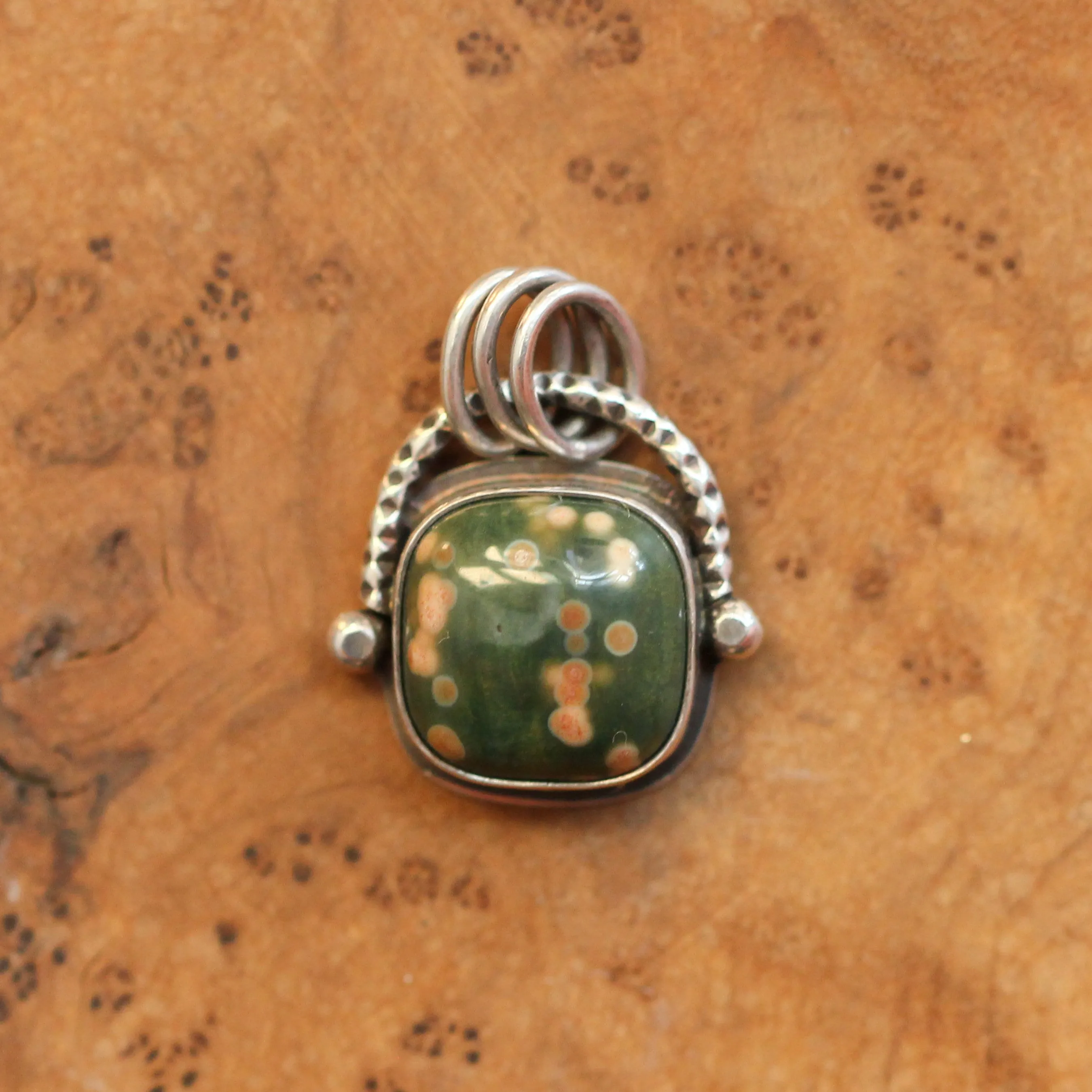 Chelsea Necklace  - Ocean Jasper Pendant - Silversmith - Ocean Jasper Necklace