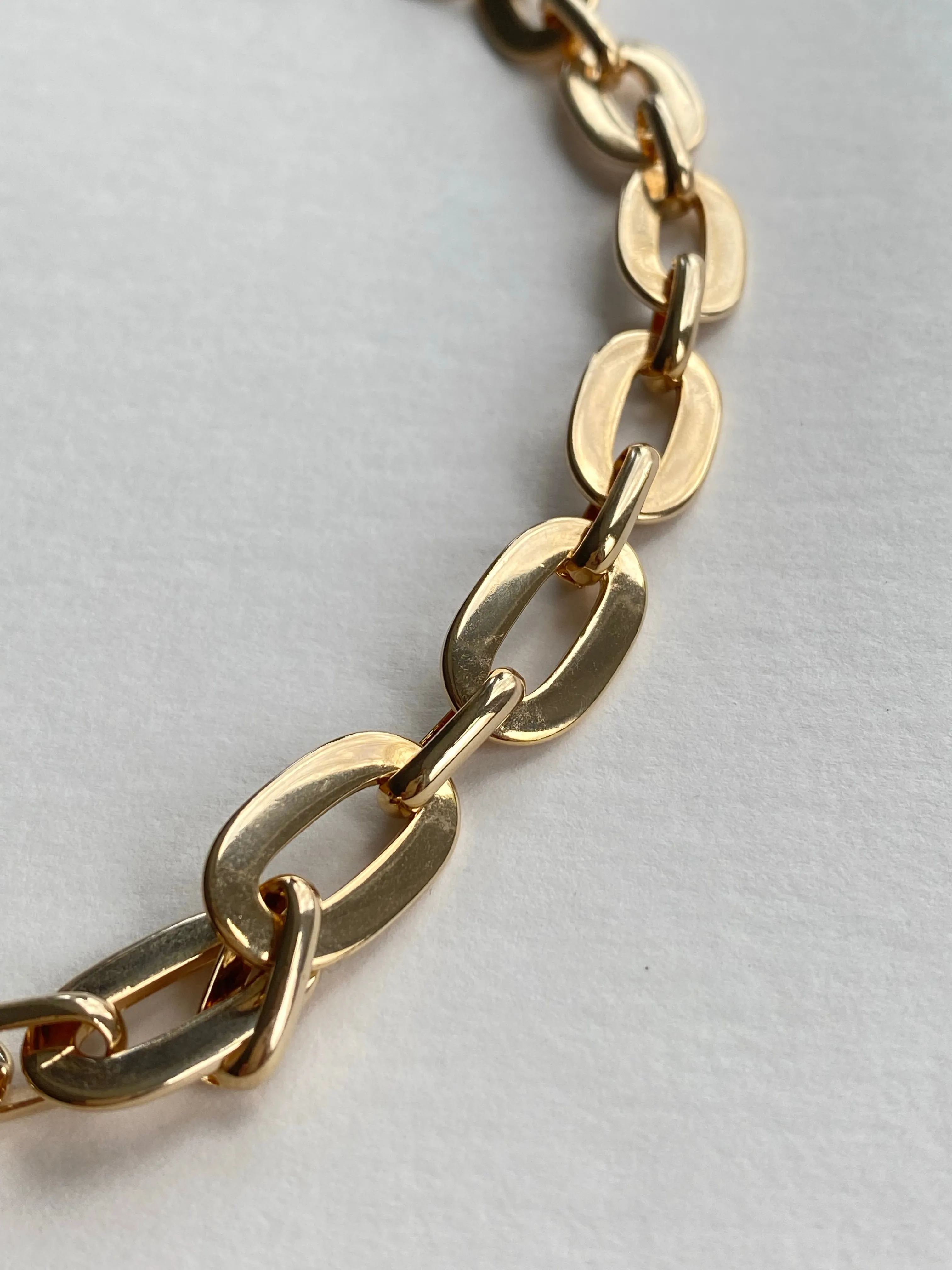 Chunky Oval Link Necklace | Natalie