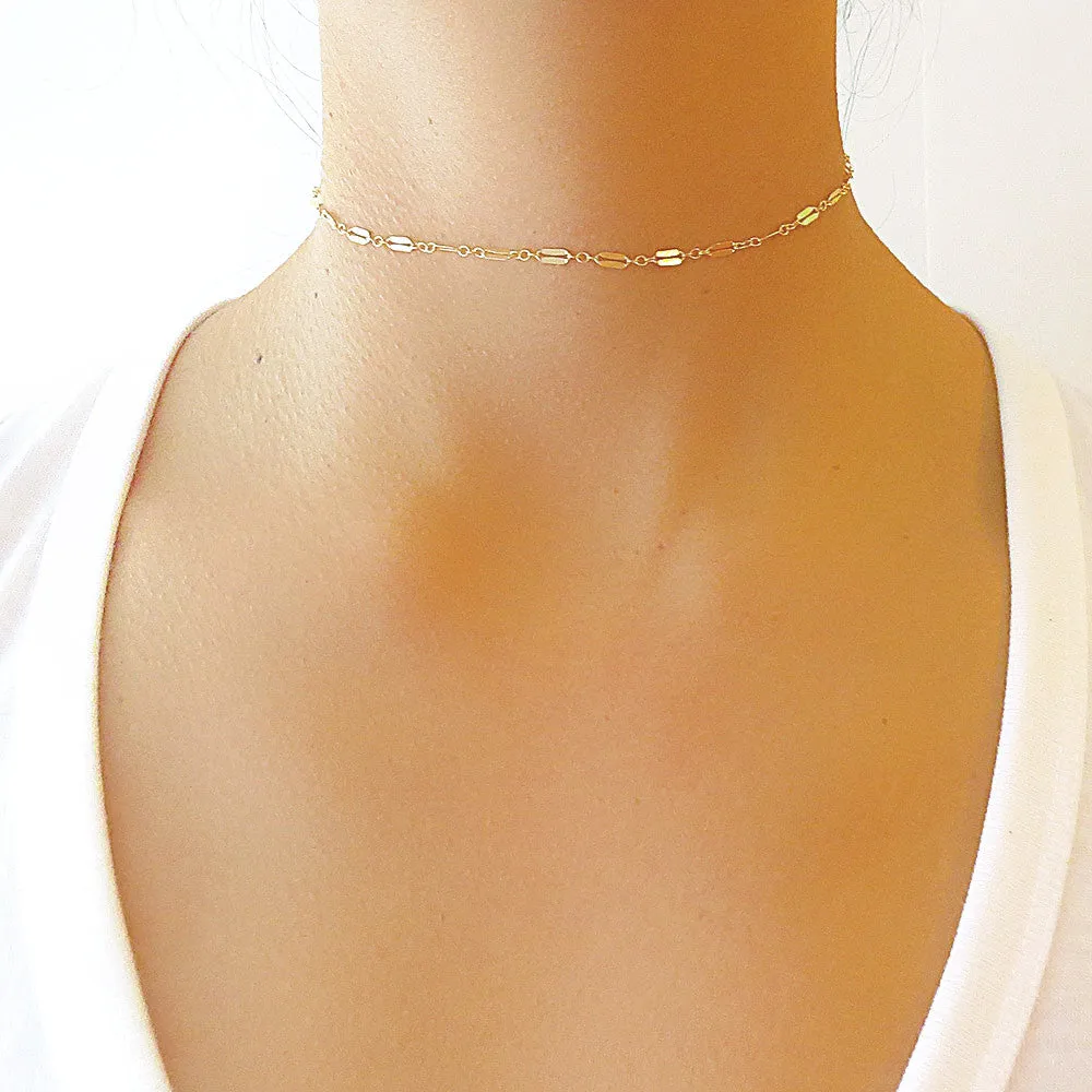 Dainty Chain Choker Necklace