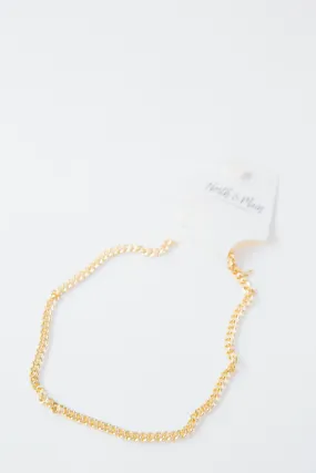 Darci Cuban Chain Necklace, Gold