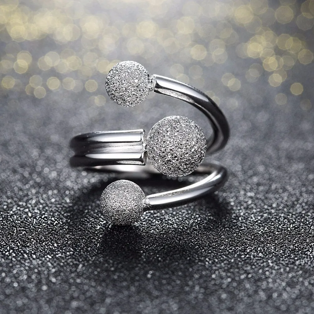 Designer Ball Adjustable Rings For Women