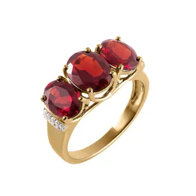 Eleganzia Garnet Ladies Ring