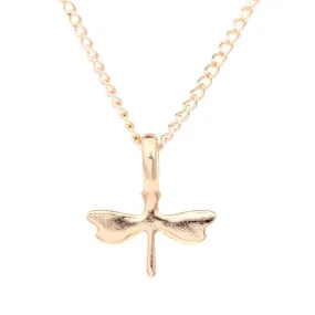 Fashion Feminine Gold-color Dragonfly Pendant Necklace -Best