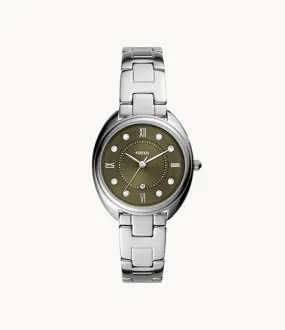 Gabby Three Hand Watch, Silver | FOSSIL