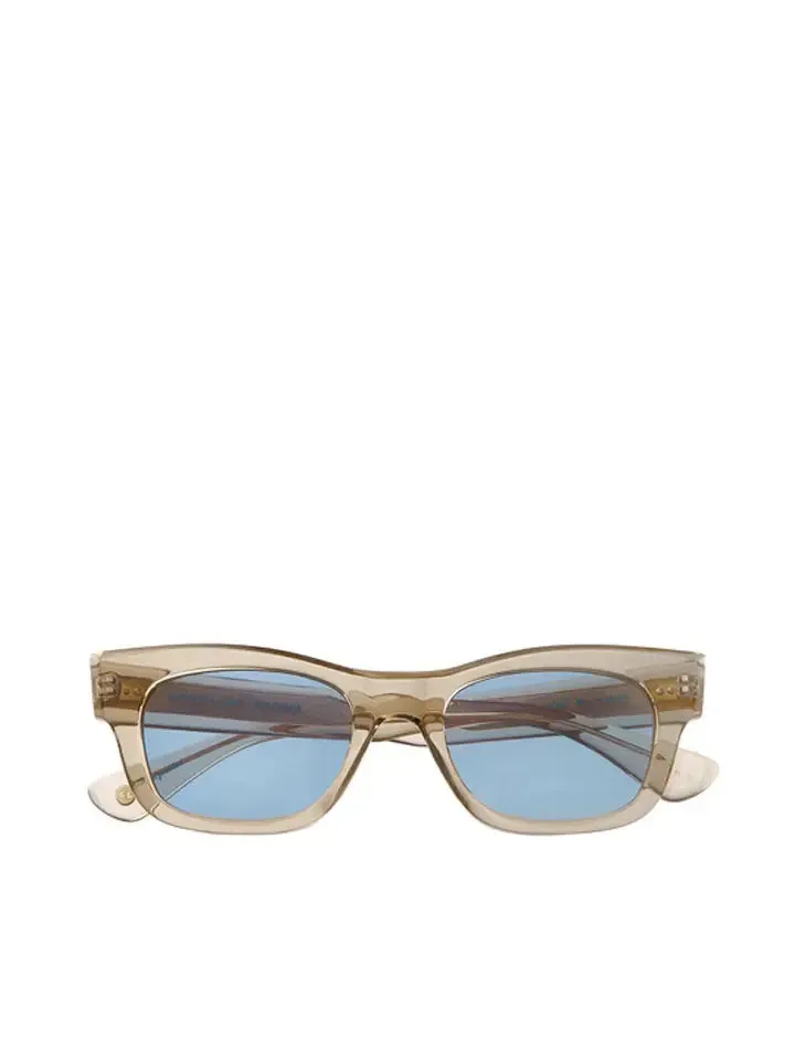 Garrett Leight Woz 49 Sunglasses Brew/Pacifica