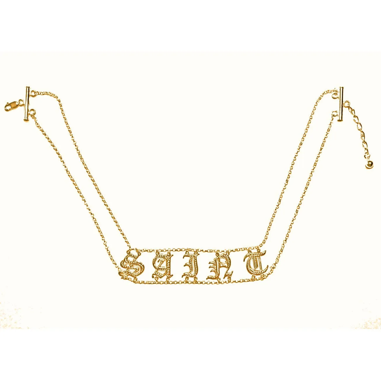 Gold Personalized Choker Name Necklace-Kylie Jenner