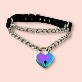 Heart lock Choker