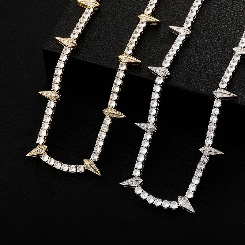 Hip-hop 4mm new wolf tooth shape necklace