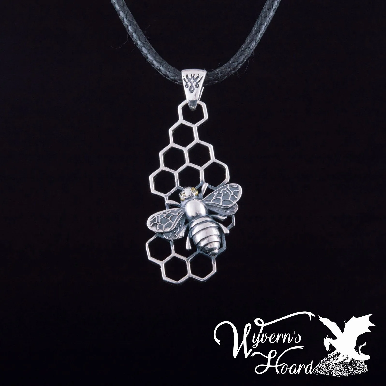 Honey Bee Sterling Silver Necklace