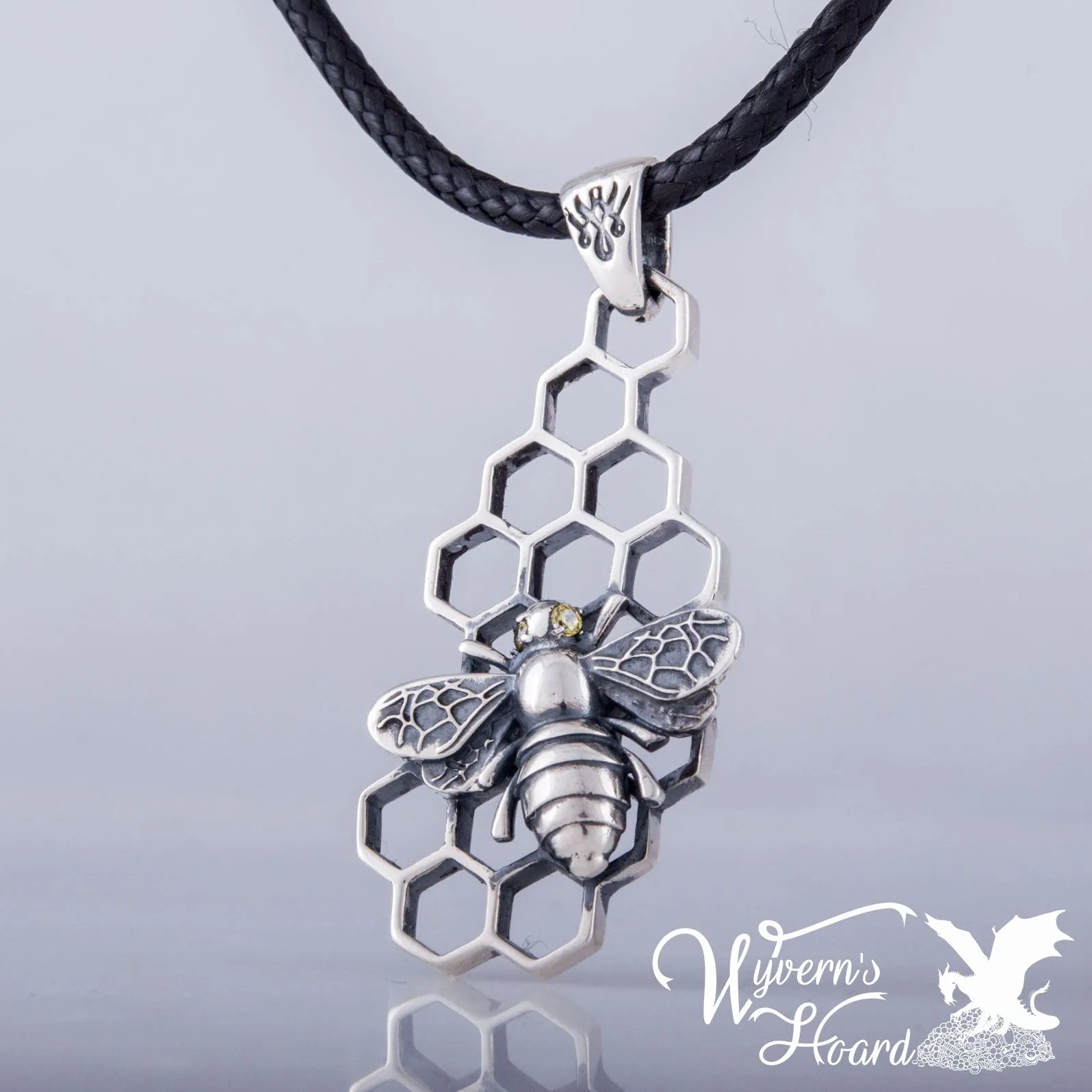 Honey Bee Sterling Silver Necklace