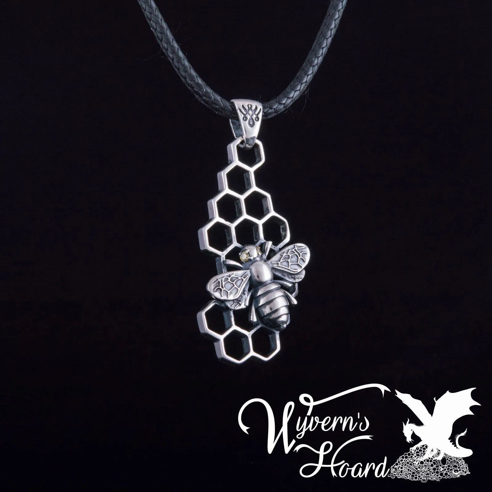 Honey Bee Sterling Silver Necklace