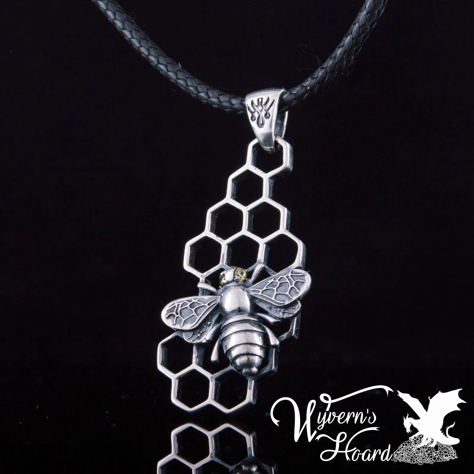 Honey Bee Sterling Silver Necklace