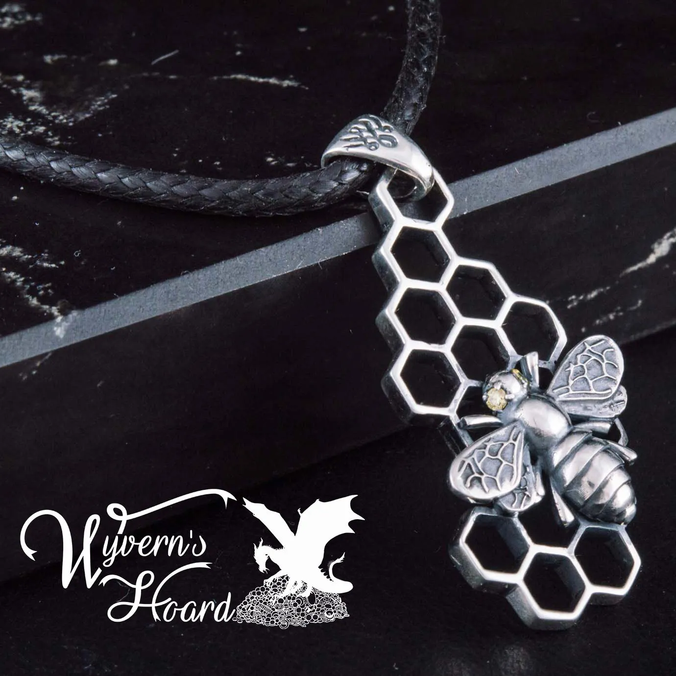 Honey Bee Sterling Silver Necklace