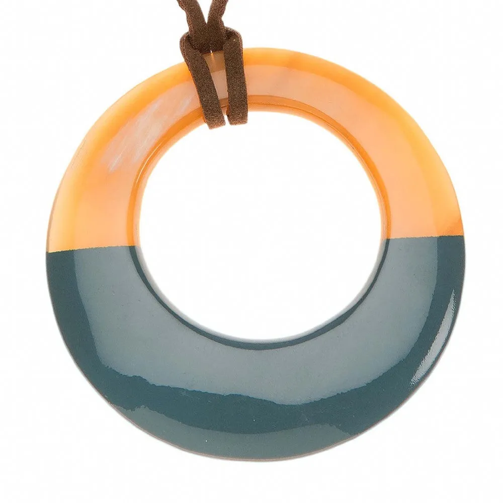 Horn Pendant With Lacquer