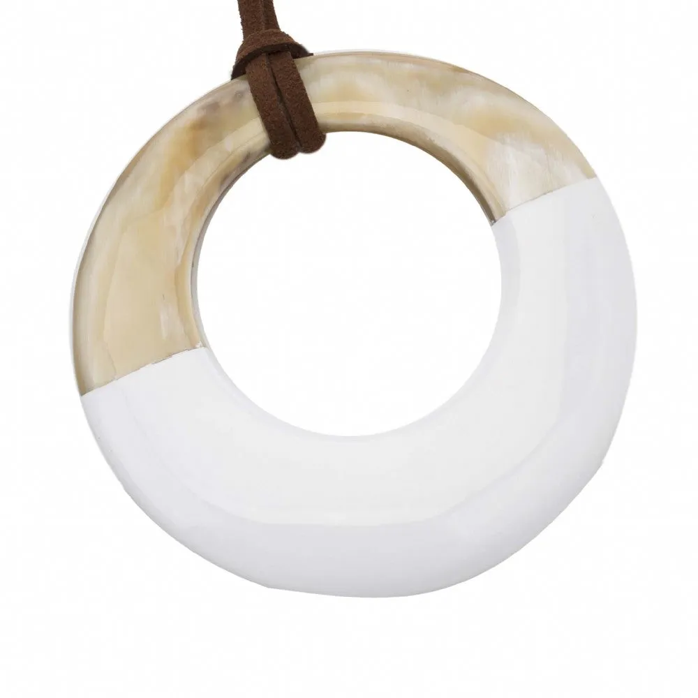 Horn Pendant With Lacquer