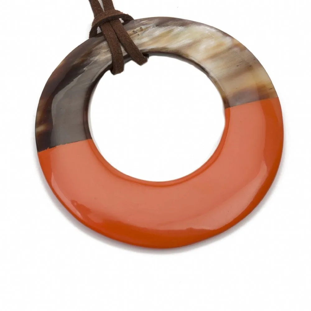 Horn Pendant With Lacquer