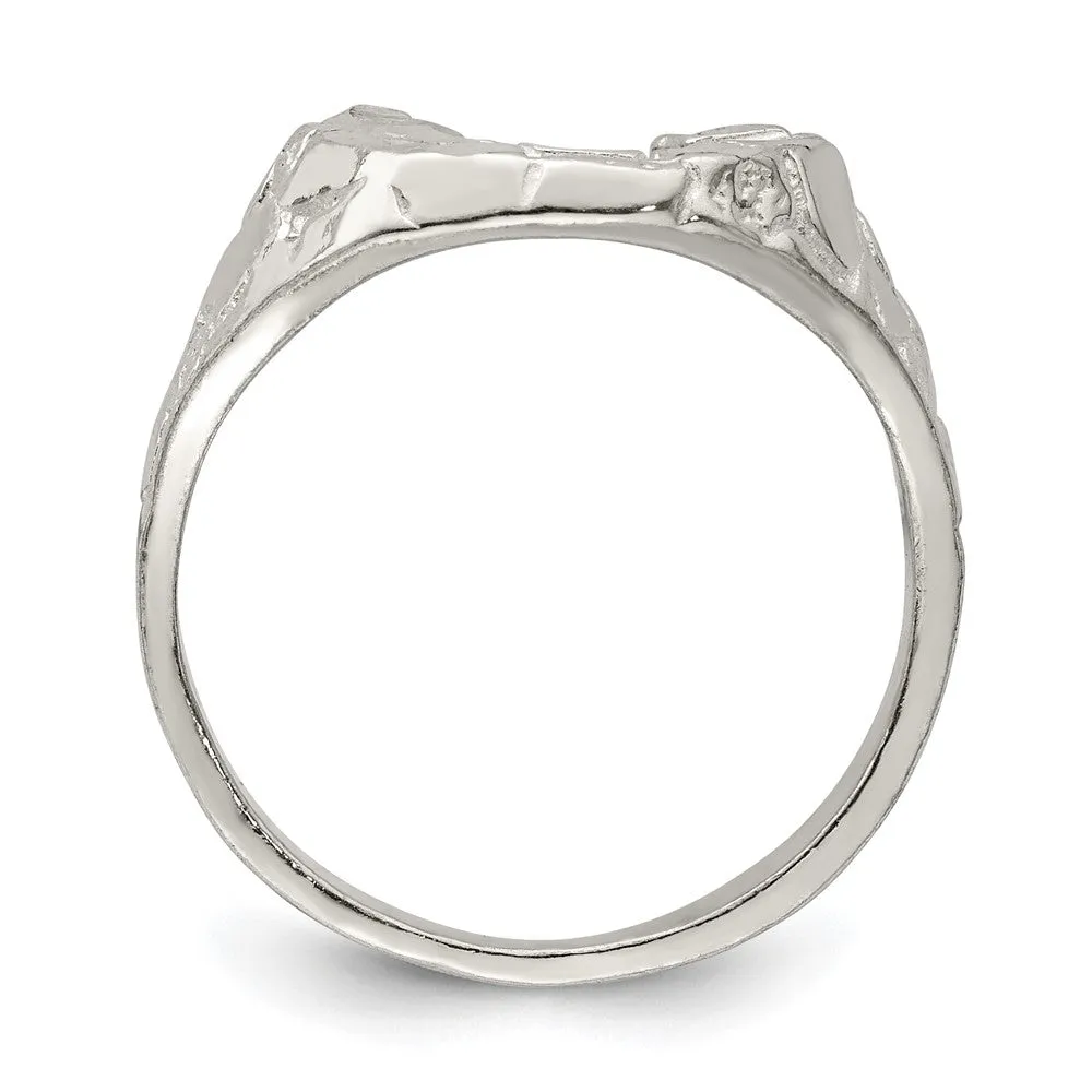 Horseshoe Ring in Sterling Silver