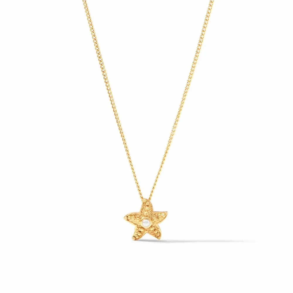 Julie Vos Sanibel Starfish Delicate Necklace - Pearl